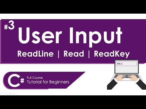 USER INPUT IN C# |READLINE READ READKEY | C# FULL COURSE TUTORIAL FOR BEGINNERS
