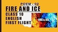 Fire and Ice Extract Based MCQ questions | Subjective | Objective| True / False  Class 10 First Flight