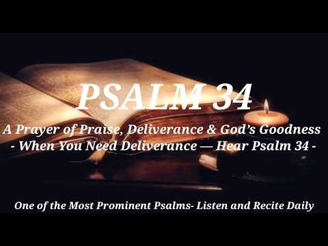 Psalm 34 KJV – I Will Bless the Lord at All Times | Powerful Scripture Reading