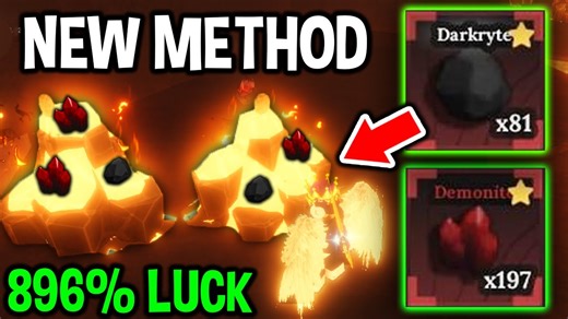 NEW 896% LUCK METHOD To FARM DARKRYTE and DEMONITE FASTER in The Forge Roblox .#RFG #Game #Gaming #gamingcommunity #Roblox | RFG