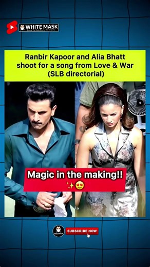 Ranbir–Alia Create Magic on SLB Set 😍✨ | Love & War Song Shoot #ytshorts #shortsfeed #trendingnow