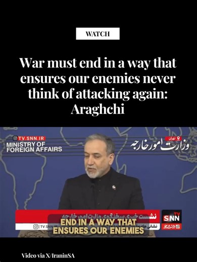 Iran's Stance on Conflict: A Call for Resolution