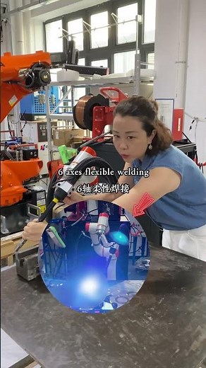 Cobot Welding Thick Steel Pipe Industrial AutomationDemo of collaborative robot