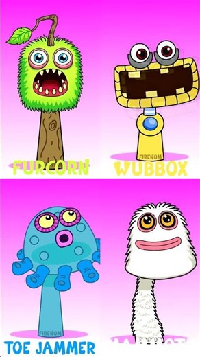 Sprunki OC My Singing Monsters Characters Phase 2 #sprunkioc #wubbox #mysingingmonsters #sprunki