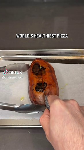Sweet Potato Pizza Recipe — High Protein Healthy Pizza (445 Cal)