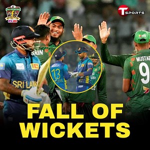 328K views · 9.5K reactions | Fall of Wickets | Bangladesh vs Sri Lanka | 2nd T20I | Sri Lanka tour of Bangladesh 2024. | T Sports News | Facebook
