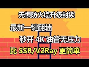 无惧GFW防火墙升级封锁！最新一键搭建翻墙服务器方法！秒开4K油管无压力！比SSR/V2Ray更简单快捷的Trojan自建教程，附苹果iOS，安卓Android，PC客户端设置方法。