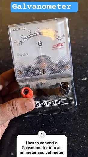 Galvanometer | Detect Current in an Electric Circuit