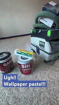 Remove wallpaper glue before painting!!