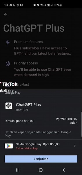 Cara Langganan ChatGPT Plus Tanpa Kartu Kredit