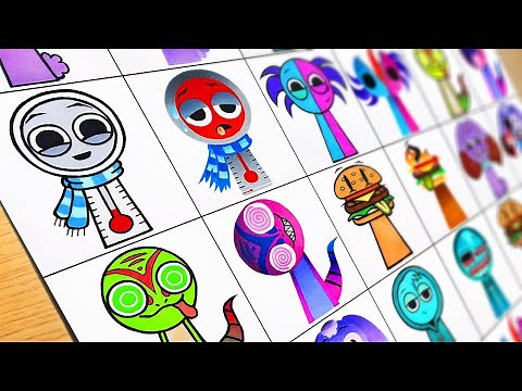 Drawing Incredibox Sprunki OC : Happy VS Horror [All Characters] Sprunki OC Phase #01