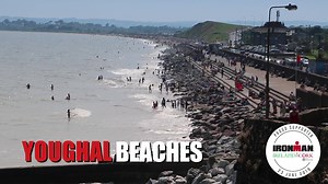 Youghal's beautiful beaches in County Cork - Ireland. Youghal adjoins a number of beaches including the 5 km beach to the west of the town. Youghal's three beaches: Front Strand, Claycastle and Redbarn are the envy of the south. Redbarn Beach was officially designated with ‘Blue Flag’ status for 2019. The Blue Flag, operated in Ireland by An Taisce, is one of the world’s most recognised eco-labels. Youghal’s other beautiful beaches are Claycastle Beach with the wonderful boardwalk and the Front 