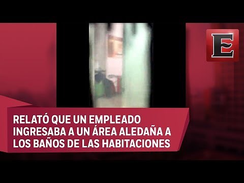 VIDEO: Mujer denuncia que en hotel de La Paz la espiaron al bañarse