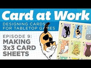 Card at Work: 9 - Making a 3x3 Sheet of Cards