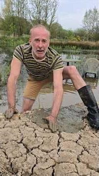Sloppy Crack Fill #landscaping #exercise #gardendesign #mud #ponds #ideas #adventure #permaculture