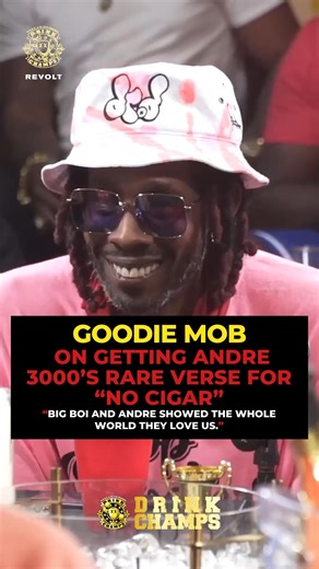 Goodie Mob shares the story of how they secured a rare #Andre3000 verse for No Cigar off their 2020 album Survival Kit. From waiting months during the pandemic to finally getting the text with Dre’s verse, they reflect on how Outkast’s presence, Dre on “No Cigar” and Big Boi on “Prey 4 Da Sheep”, felt like Atlanta history coming full circle. #DrinkChamps #GoodieMob #Andre3000 #BigBoi #OutKast #Atlanta | Drink Champs