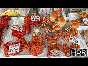 🦀 Let's Visit Nijo Market (二条市場) In Sapporo, Hokkaido | HUGE Crabs & Seafood Paradise