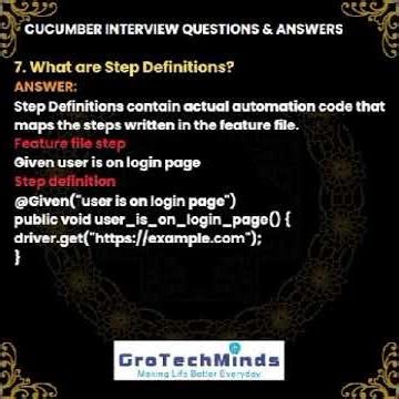 Top 10 Cucumber Interview Questions & Answers | Cucumber Framework Tutorial