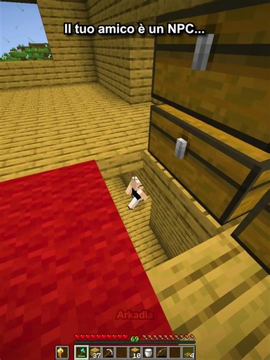 POV: il tuo amico è un NPC... 💀#minecraft #shorts