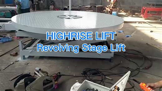 Performance Exhibition Human Rotating Platform Hydraulic Lifting Stage Scissor Lift Concert Stage