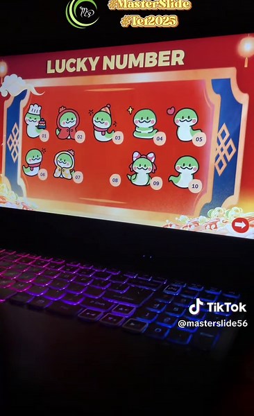 Slide powerpoint minigame trắc nghiệm tết #fyp #slide #ppt #luckynumber #minigame #tet #masterslide