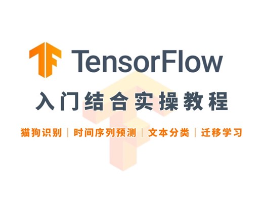 12小时搞懂TensorFlow深度学习框架，从安装到实操零基础教学！—猫狗识别、文本分类、时间序列预测、迁移学