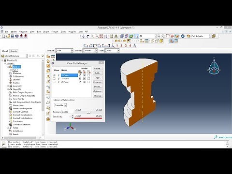 Abaqus Basic Video - How to Use Sectional Cut Option in Abaqus
