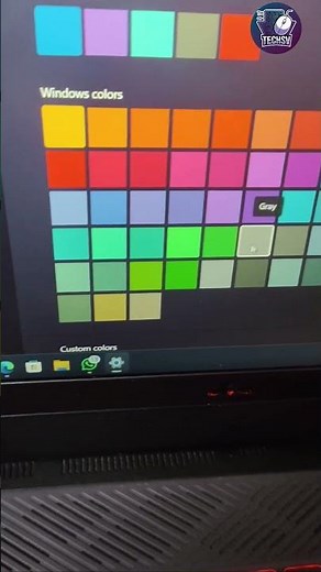 Windows Personalized settings | change taskbar colour in windows | #education #tech #windows #TechSv