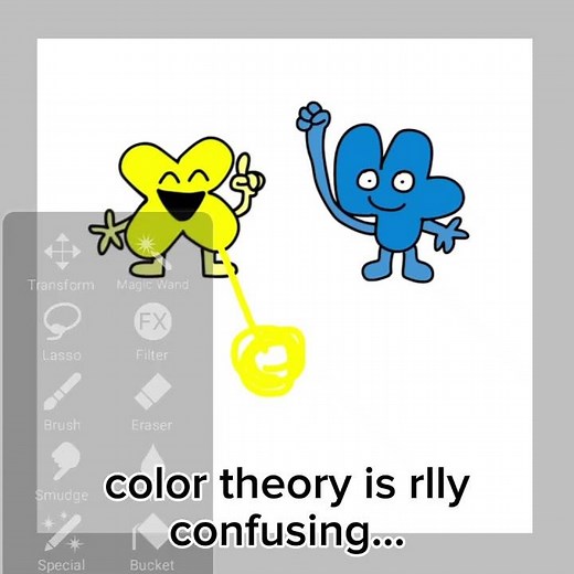 why is color theory so... confusing? #bfb #bfdi #meme #tpot #osc