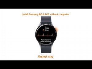 How to: Samsung BP & ECG installation without computer | Very Easy