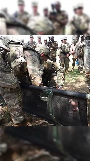 U.S. Army military members share tactical combat casualty care skills #shorts #military