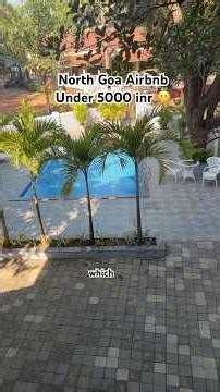 Goa beach area airbnb stay under 5000 inr #goabeach #goa #stay