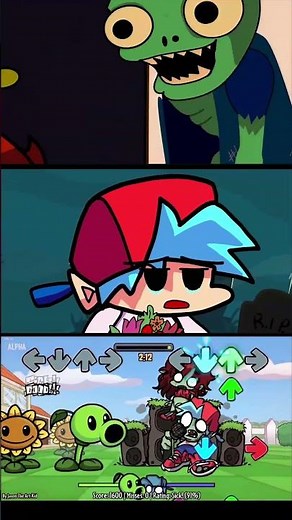 BF & GF Zombie FNF Plant Zombie Mod Friday Night Funkin' Mobile Game