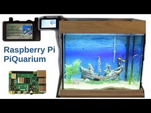 PiQuarium - Raspberry Pi Touch Screen display with fish feeding scheduler and home automation