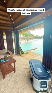 Who’s rented a private cabana at Renaissance island? Worth it or overrated? Tell me in the comments below! #aruba #arubavacationtips #onehappyisland | Arubavacationtips