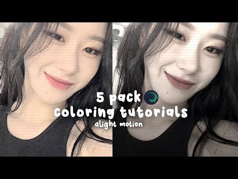 5 pack coloring tutorials // alight motion app