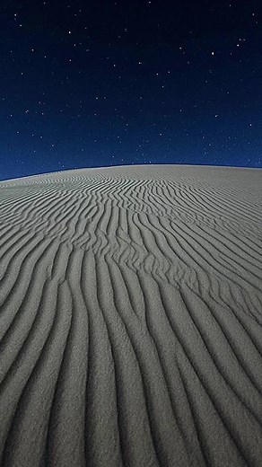 Serene Desert Night Under Starry Sky