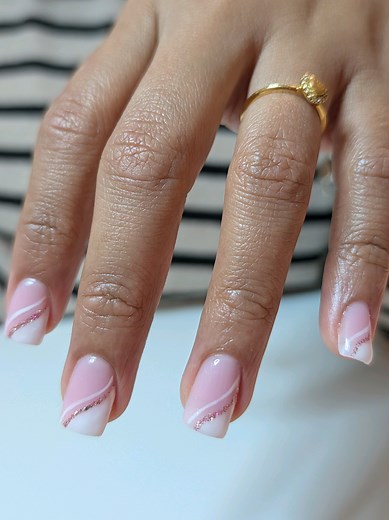 Natural BIAB Nail Art Journey with French Tips