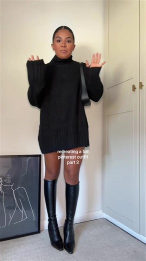 Sweater Dress and Knee High Boots: Perfect Fall Outfit