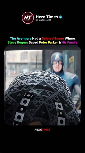 Rare Deleted Scene: In The Avengers Captain America Saves Peter Parker & His Family 🛡️🕸️
