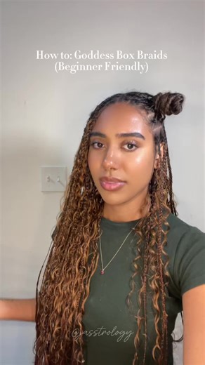Goddess Box Braids Tutorial for Beginners
