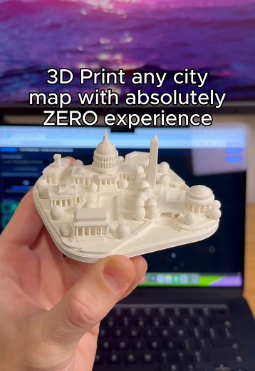 Turn any city into a 3D Printed map with zero experience #3dprinting #3dprint #3d #maps #city