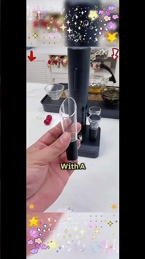 Electric Wine Opener Kit: Uncork, Pour & Preserve with Ease#WineOpener #WineLovers