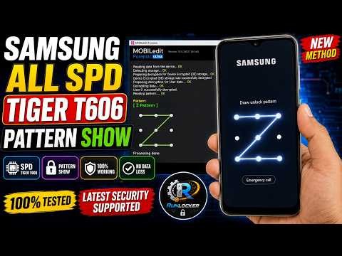 💥 Samsung All SPD Tiger T606 Pattern Show | Full Unlock & Bypass Method 2026