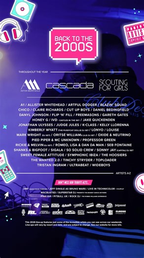 Butlin’s Big Weekenders | Adult-only music weekends on Instagram: "Who's ready to throw it Back to the 2000s? It's set to be high energy party vibes with our best headline acts and DJ sets 🎧🕺🎶 #ButlinsBigWeekenders #Throwback"