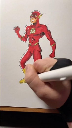 Drawing The Flash in 60 Seconds! ⚡️ #shorts
