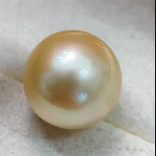 WF Pearl & Stone on Instagram: "Single bead flash sale! 💰HK$2500‼️ 13.1mm seawater 🌊golden pearl (loose pearl) Perfectly round, virtually flawless to the naked eye, with a delicate, lustrous finish."
