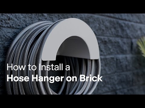 How to Install a Hose Hanger on Brick