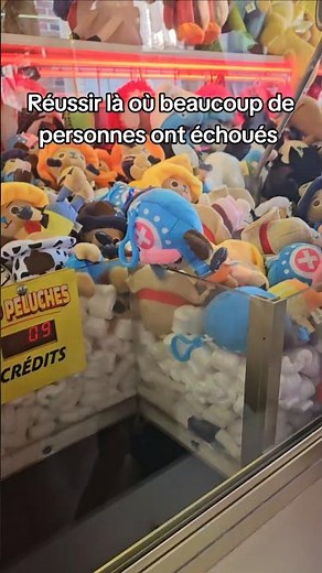 J’ai réussi aux machines à pince