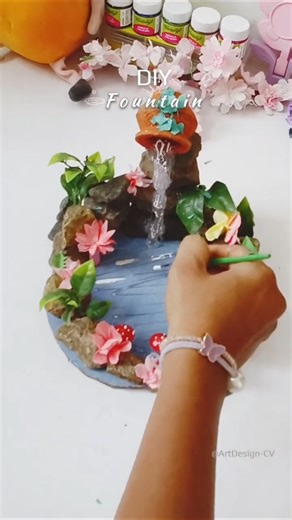 Diy Water ⛲ fountain #shortviral #shorts #fountain